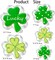 5Pcs Shamrock Cookie Cutters Shapes for St. Patrick's Day Stainless Steel Clover Cookie Cutter Set for Irish Spring Family Baking Party Decorations Supplies